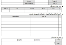 نموذج سيرة ذاتية جاهزة للطباعة